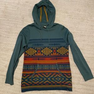 Aztec design hooded sweater